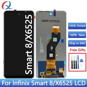 Infinix Smart 8 휴대 전화 Lcd 용 X6525 디스플레이 Lcd lnfinix Smart 8 x6525 전화 화면 교체 용