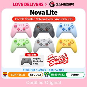 Gamesir Nova Lite 게임 패드 Nintendo Switch 2 컨트롤러 스위치 용 PC Steam Android iOS iPhone Controle 홀 이펙트 조이스틱