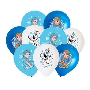 10pcs 냉동 엘사 안나 생일 파티 장식 엘사 풍선 12inch 여자 베이비 샤워 장식 파티 용품 Olaf Globlos