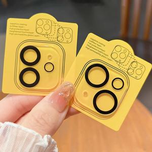 아이폰 16 프로 맥스 15 14 13 미니 12 프로 11용 카메라 렌즈 보호 필름 3개, 풀 커버리지, 방폭, 스크래치 방지