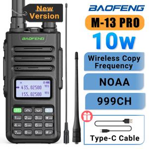Baofeng M-13 PRO V1 V2 고출력 멀티 밴드 워키토키, C 타입 충전기, 장거리 업그레이드 UV-13 5R 트랜시버, 양방향 라디오