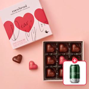 코코브루니 시그니처 하트 초콜릿 1개 + 하이브루 아메리카노 디카페인(340ml) 1캔