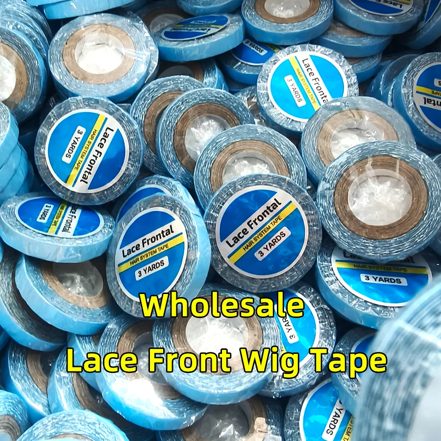 3야드 0.8cm 가발 테이프 양면, 가발 테이프 양면 투명, 레이스 프론트 가발 테이프 방수 강력 접착 양면