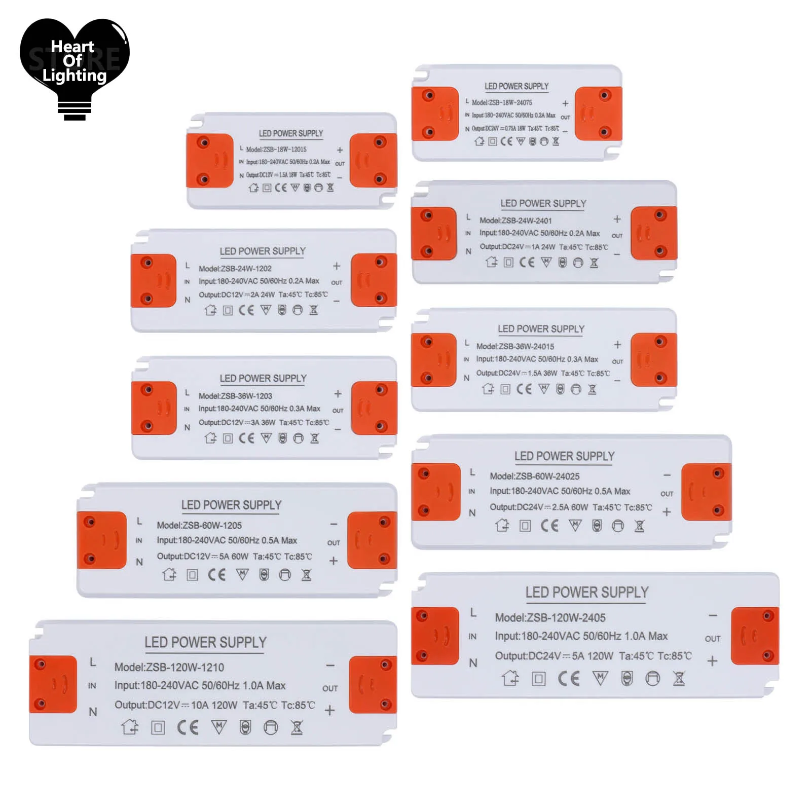 DC 12V 24V 초슬림 조명 트랜스포머 LED 전원 공급 장치 12W 18W 24W 36W 60W 120W 드라이버 220V 230V 240V LED 스트립 조명용