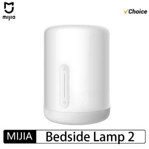 샤오미 미지아 침대 옆 램프 2 스마트 테이블 LED 야간 조명, 다채로운 400 루멘, 블루투스 와이파이 터치 컨트롤, 애플 홈킷 시리