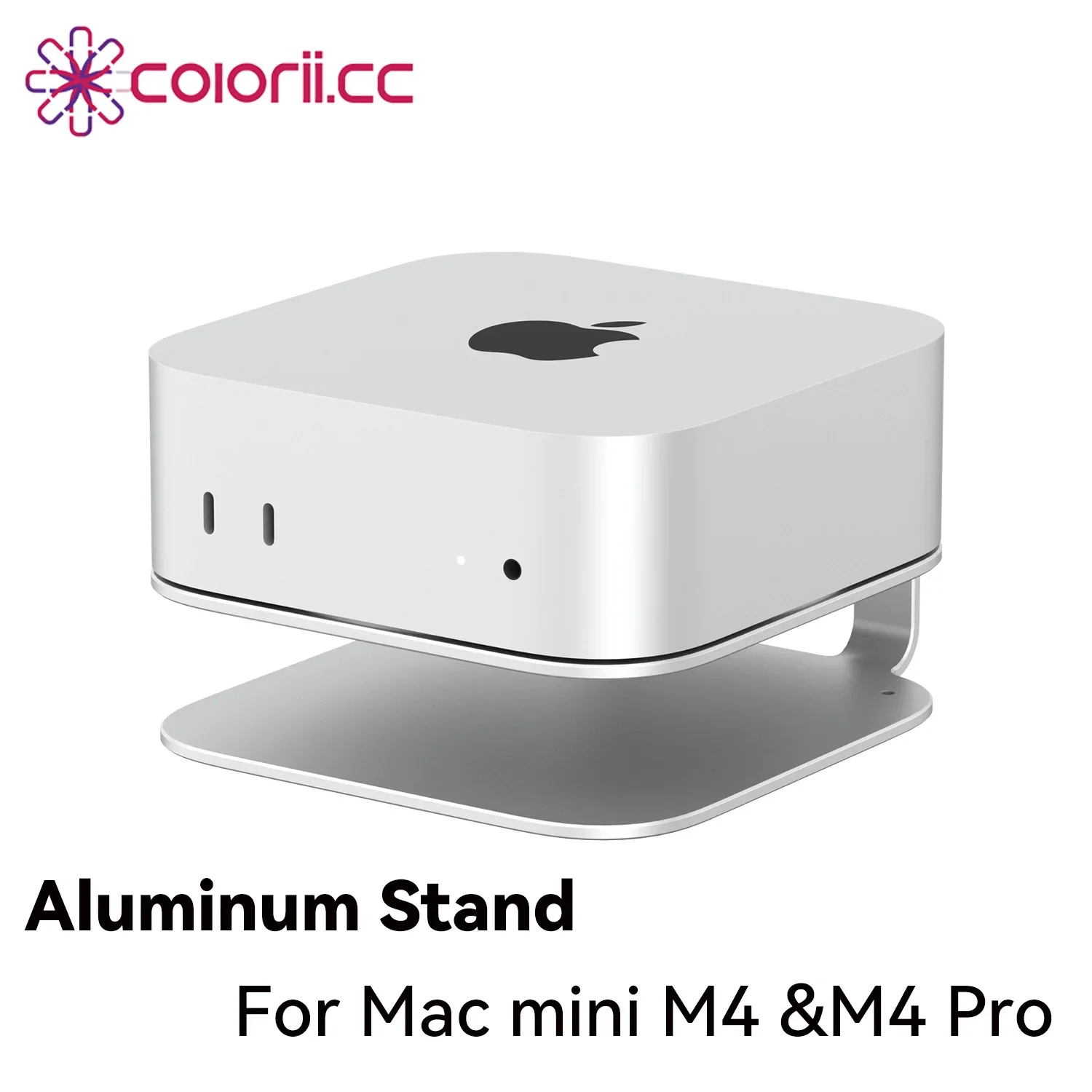 Mac Mini M4 /M4 Pro 2024 방열 알루미늄 마운트 도크 냉각 홀더 액세서리 용 Mac mini 데스크탑 스탠드