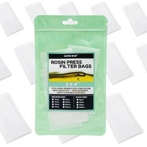 프리미엄 로진 프레스 필터 추출 백 투명 포장 카드가 있는 나일론 티백 왁스 오일 기계용 모든 마이크론 크기 25-220um