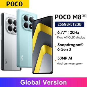 스마트폰 글로벌 버전 POCO M8 스냅드래곤 ®   6세대 3 모바일 플랫폼 5520mAh(일반) 배터리 50MP 메인 카메라 6.77인치 디스플레이