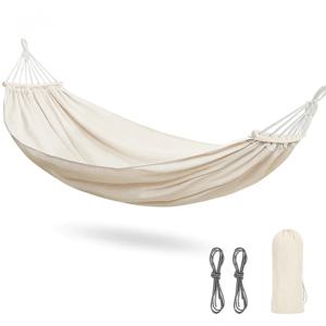 해먹 의자 스윙 캠핑 해먹 두꺼운 내구성 패브릭 캔버스 싱글 해먹 여행 스윙 교수형 침대 야외 해먹