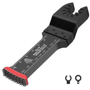 5pcs 진동 톱 블레이드 세트 목재 플라스틱 용 전문 범용 멀티 도구 블레이드 정확한 긴 도달 진동 도구