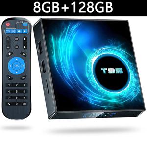 T95 TV 박스 안드로이드14 올위너 H616 스마트 TV 박스 쿼드 코어 32G 64G 128G 4K 셋톱 박스 미디어 플레이어 듀얼 와이파이 2.5G&5G 블루투스