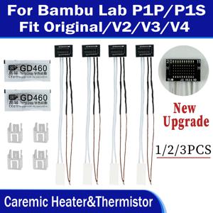 Bambu lab P1P P1S 핫엔드 세라믹 카트리지 온도 센서용 케라믹 히터 및 서미스터 (Bambulab P1S P1P 3D 프린터용)