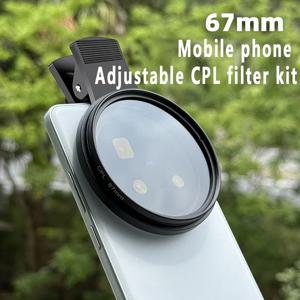 아이폰, 화웨이, 샤오미, 캐논, 니콘, 소니 DSLR용 67mm CPL 필터 세트 - 낚시, 풍경, 건축 사진 촬영에 이상적