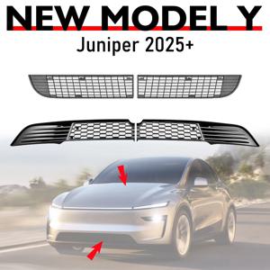 2025 2026 테슬라 모델 Y 주니퍼 내부 통풍구 그릴 하단 범퍼 방충망 공기 흡입구 먼지 방지 커버 전면 그릴 메쉬