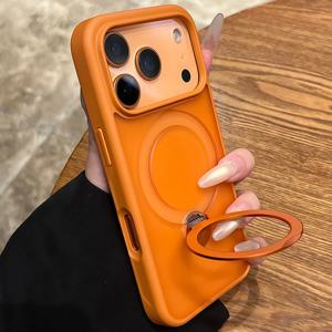 맥세이프 메탈 차량용 홀더 링 폰 케이스 아이폰 17 프로 맥스 17 에어 16 15 프로 14 13 12 11 마그네틱 범퍼 백 케이스 커버