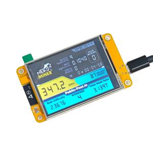 Exquisite-Nerdminer 350KH/S 비트코인 ​​암호화 솔로 로터리 마이너 업그레이드된 하시레이트 2.8인치 스마트 디스플레이 Nerdminer 비트코인 ​​채굴