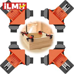 목공용 2-12개 90도 코너 클램프, 빠른 조정 가능한 퀵 스프링 로드 목공 클램프, 캐비닛, 사진 프레임