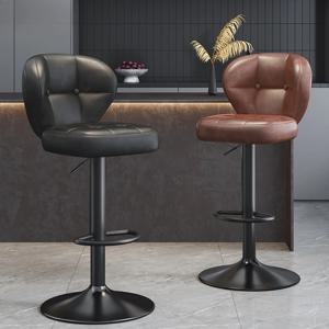 상업용 높은 플랫폼 의자, 높은 발판 의자, 높이 조절 가능, 회전 가능, 바 카운터 의자, 프론트 데스크 계산원 의자