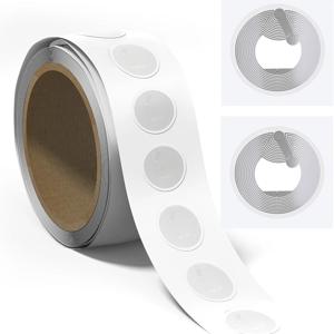 NFC 스티커 Ntag213 라벨 25mm 흰색 빈 원형 스티커, 쓰기 가능 및 프로그래밍 가능 144바이트 메모리