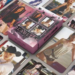 55개 신상 앨범 걸그룹 로모 카드 포토카드 DEADLINE TOUR 콘서트 고화질 포토카드 컬렉션 팬 선물