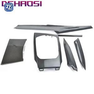 BMW G80 G82 G87 G20 G22 G26 i3 i4 G42 페이스리프트 2020-2026 차량 센터 콘솔 대시보드 사이드 기어 패널 드라이 카본 파이버 LHD