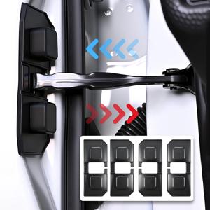 SEAMETAL 4개입 범용 자동차 도어 리미터 방수 방청 실리콘 자동차 도어 잠금 버클 보호 커버 자동차 액세서리용