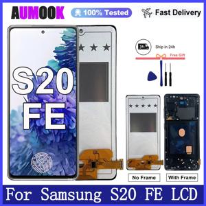 삼성 갤럭시 S20 FE 4G/5G용 AMOLED LCD 디스플레이 터치 스크린 디지타이저 삼성 S20 FE G780F G781B 스크린 교체용