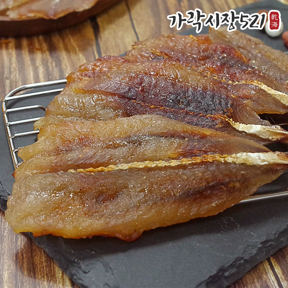 쫄깃하고 두툼한 꼬리아귀포 1kg 건어물 마른안주 쥐포 아귀포