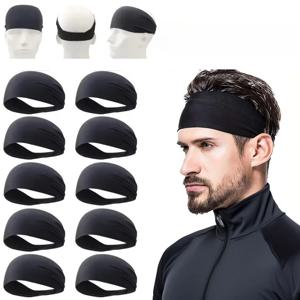 스포츠 헤드밴드 피트니스 땀 흡수 밴드 헤어밴드 테니스 요가 땀 흡수 헤드밴드 농구 러닝 땀밴드 여성 남성용