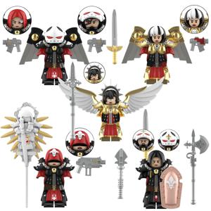 블라인드 박스 MY621 MY625 변신 미니 모델 피규어 로봇 전사 총 모델 블록 장난감 할로윈 크리스마스 선물