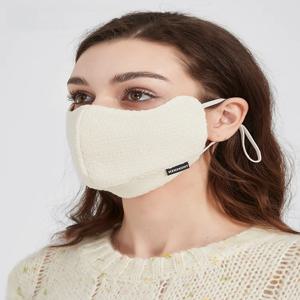 여성용 따뜻한 양모 실크 마스크, 야외 사이클링용, 세탁 가능, 가을 겨울용, 고급스러운 3D 디자인, 방풍, 방한