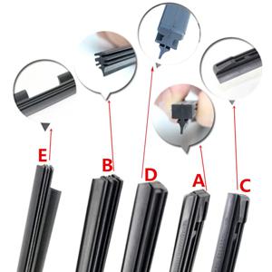 앞 유리 와이퍼 인서트 고무 스트립 리필, 자동차 액세서리, 5 가지 유형, 도요타, 폭스바겐, 볼보, 기아, BMW