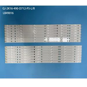 필립스 49인치 49PUS6501 LB-PF3030-GJD2P6C용 LED 백라이트 스트립 12 램프 490712 -L-D R B 49AEL2-L KD-49X6000D 49PUS7272