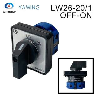 LW26-20/1 LW28 YMW26 ON/OFF 2 위치 2극 4 단자 은접점 CA-10 440V Ui 690V 20A 로터리 캠 스위치