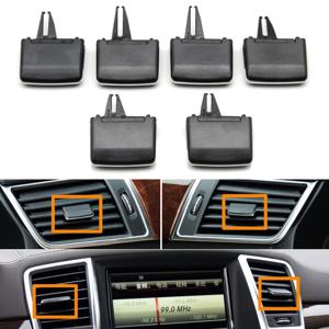 메르세데스 벤츠 M GL ML GLE GLS W166 W292 2011-2019 용 전면 후면 대시 에어컨 Ac 벤트 그릴 탭 클립 슬라이더 1668300054