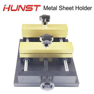 HUNST 금속 시트 홀더 마킹 부착물 섬유 레이저 조각 기계 카드 절단용 고정 브래킷 금속 고정 장치