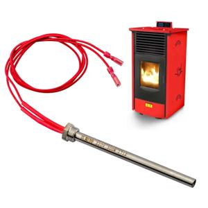 300W 220V Lgniter 핫로드 140*10mm/150*10mm 목재 펠렛 가열 튜브 부식 방지 방수 벽난로 그릴 스토브 부품