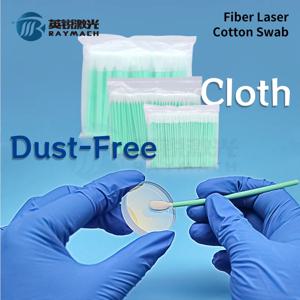 레이저 렌즈 청소용 면봉, 먼지 없는 부직포, 섬유 레이저 보호 윈도우 팁, 거울 사용, Raymach, 가방 당 100 개