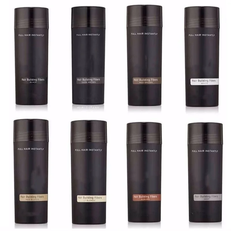 헤어 섬유 케라틴 짙어지기 스프레이 헤어 빌딩 섬유 27.5g 손실 제품 인스턴트 가발 재성장 헤어 라인 컨실러 파우더