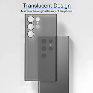 울트라씬 0.3mm 충격 방지 투명 외부 케이스 삼성 갤럭시 S26 S25 S24 울트라 플러스 솔리드 컬러 클리어 무광 매트 케이스