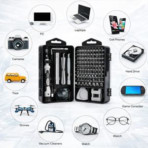 자석 정밀 드라이버 세트 115 in 1, 노트북, 휴대폰, PC용 전자제품 수리 도구, 전문 너트 드라이버 키트