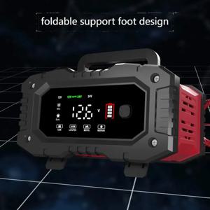 FOXSUR 20A/10A 자동차 오토바이 배터리 충전기 12V/24V 스마트 충전기 리튬 AGM 젤 납산 LiFePO4 배터리 충전기