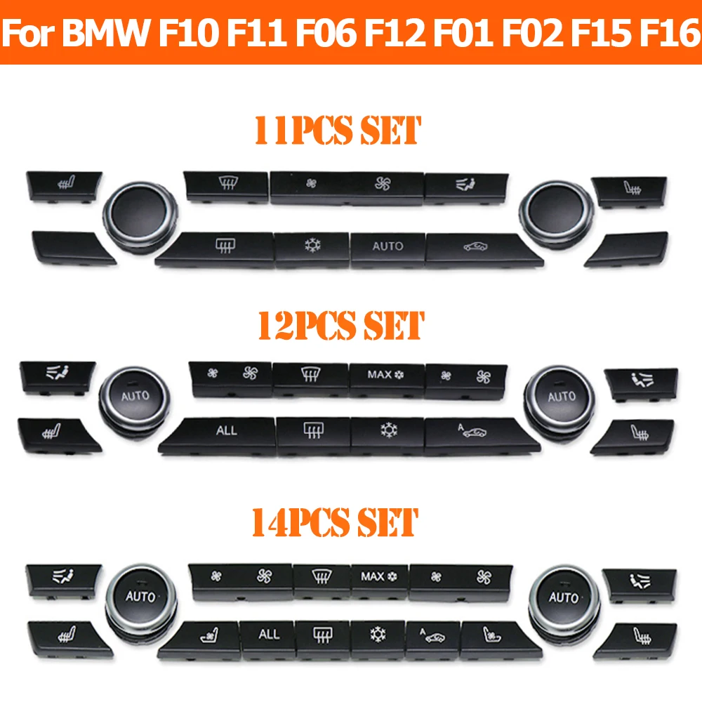 대시 보드 에어컨 AC 제어 버튼 히터 스위치 커버 BMW 5 6 7 시리즈 X5 X6 F10 F11 F07 F06 F12 F01 F02 F15 F16