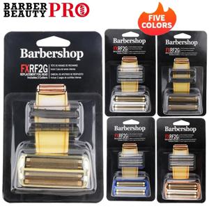 헤어 클리퍼 커터 블레이드 헤드 커버 이발사 면도기 Babyliss 무선 호일 면도기 FXFS2 용 이중 교체 호일 및 블레이드