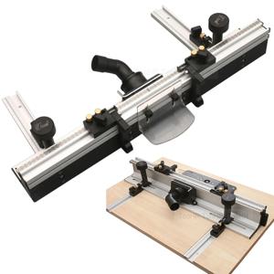 700mm 알루미늄 프로파일 울타리(미세 조정 T-트랙 포함) 슬라이딩 브래킷 라우터 테이블 울타리 마이터 게이지 울타리 커넥터 목공