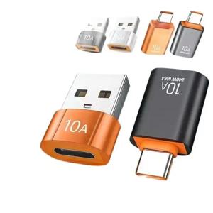 10A /6AUSB A-USB C OTG 어댑터 유형 C-USB 변환기 Xiaomi 14 MacBook USB 용 USB 3.0 어댑터 유형 C OTG 커넥터
