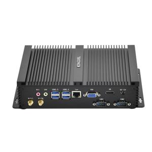 팬리스 미니 컴퓨터 산업용 미니 PC, HDMI VGA 듀얼 디스플레이, 300M 와이파이, 4K HD HTPC, i7 8565U, i5 8265U, i3 8145U, 2COM RS232 win11