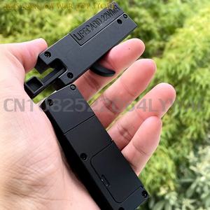 1-3pcs 2.0 업그레이드 된 Lifecard 합금 접는 총 장난감 소프트 총알 블래스터 슈팅 모델 권총 성인을위한 어린이 크리스마스 선물