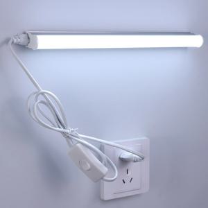 50CM 15W 220V DIY 벽 램프 LED T5 튜브 나사 벽 장착 LED 조명 침실 홈 장식 + EU 플러그 전원 코드 Q