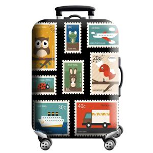 두꺼운 탄성 세계지도 수하물 보호 커버 지퍼 정장 18-32 인치 가방 가방 커버 트롤리 커버 여행 액세서리